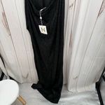 Meshki  Women’s Large Black Glitter Vneck Sequin Maxi Dress New Photo 6