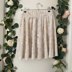 ‎VILA Floral Velvet Mini Skirt White Size XS Photo 2