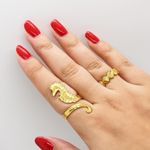 Gold Seashell Ring Photo 1