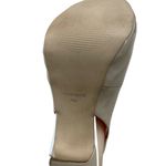 Nine West Women's Tan & White Open Toe Pumps with slingback Size 9M - SKU 1560 Photo 4