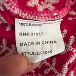 Solitaire Anthropologie Embroidered Top Boho Short Cap Sleeve Hand Stitched Sz L Photo 5