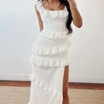 Show Me Your Mumu Greta Dress In White Stretch Photo 0