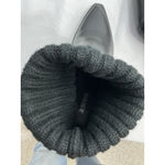 JustFab Womans Just Fab Pullon Western Style Ankle Boots 7 Black Pointed Toe Heel Cuff Photo 7