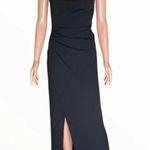 Lulus FOXY strapless maxi black non slip bodice front side high slit NEW size XS Photo 1