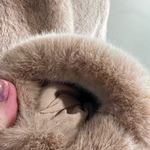 Magaschoni faux fur coat beige XS lined Photo 6