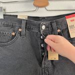 Levi's Womens Original 501 High Rise Black Denim Cutoff Shorts Size 29 Photo 5