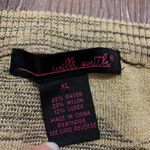 Willi Smith Gold Sparkle Button Down Sweater XL Photo 3