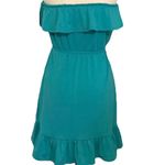 Accidentally in Love  turquoise strapless ruffle Photo 2