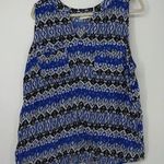 Kenar WOMAN BLUE & BLACK ABSTRACT DESIGN TANK 1X Photo 0