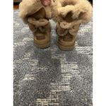 UGG  NAVEAH Mini Bow Short Boots Brown Style #1012808 Women’s 7 Warm Comfy Cozy Photo 6