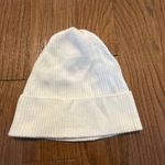 Brodie 100% cashmere ivory ribbed beanie hat White Size M Photo 3