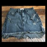 One Teaspoon  One X 2020 Fox Denim Mini Skirt Photo 4