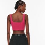 Aritzia Babaton Sculpt Knit Bustier Tank In Fuchsia/Pink Photo 2