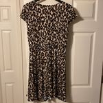 Mudd leopard print ruche tie front swing dress Photo 1
