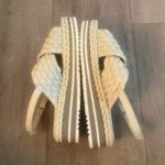 Pons‎ Quintana Leather Woven Cream Platform Sandal Size 37 NEW Photo 5