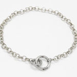 Shortened Silver Chain Necklace Photo 0