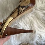 Michael Kors  heels size 7 animal print gold high heels 4 inch heel with platform Photo 5