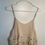 Alya  Cami Dress Beige Tiered Crochet Photo 1