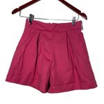 IORANE Printed Elephants Pleated Front Shorts in Pink sz XS Photo 3