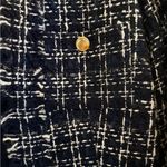 Nanette Lepore  Navy Tweed Blazer Photo 5