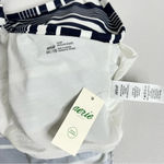 Aerie Scoop Bikini Top Long Line Striped Size XXL Color Navy Blue/ White Photo 6