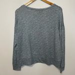 Spyder  Grey Long Sleeve L Womens Boat Neck Oversized Casual Graphic Photo 3