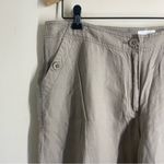 Chico's Chico’s Linen Wide Leg Pants size L (2) Beige Photo 2