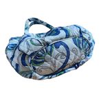 Vera Bradley Medium Mediterranean White Shoulder Purse Photo 6