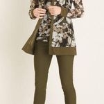 Chico's Chico’s Floral Camouflage Button Front Cardigan with Sheer Long Sleeves Size 1/M Photo 0