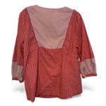 Boden Gauzy Tie Neck Top Womens Red Pullover Boho Star Print Blouse US 14 Photo 2
