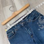 Vintage Flare Jeans rhinestone paisley mid Photo 2