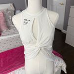 Boys Lie White Sleeveless Twist Front Top Photo 0