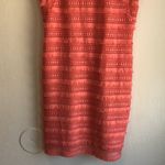 J.Crew Sleeveless Textured Coral Dress Fringe Size 2 fiesta beach wedding guest Photo 2