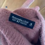 Abercrombie & Fitch V-Back Fuzzy Sweater Dress in dusty pink NWT Photo 6