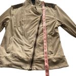 ANTHROPOLOGIE MARRAKECH Sz Small S Women's Helene Suede French Terry Moto Jacket Brown Photo 12