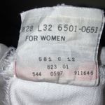 Levi's Vintage 501 Hem Fray Button Fly 90’s Shorts Women Size 26x32 White Photo 3