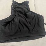 Beach Riot  black sparkly small sports bra tank Photo 4