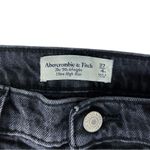 Abercrombie & Fitch Abercrombie The 90s Straight Ultra High Rise Black Distressed Jeans Size 4 / 27 Photo 6