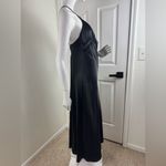 Sincerely Jules Elegant Black Satin Gown Size Medium. #183 Photo 1