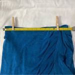 Lulus Lulu’s Beachside Party Teal Ruched Tie Front Coverup L NEW Swim Boho Casual Twee Photo 2