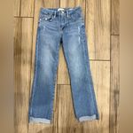 frame denim NWT Le Crop Mini Boot Raw Stagger Chew Jeans Sz 25 Photo 5