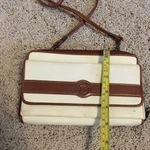 Esprit Vintage  cream and brown crossbody purse Photo 3