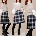 O’Neil of Dublin Dress Gordon Dress Tartan Kilt 100% Wool Back Pleated Skirt 💚🎀 Blue Size 12 Photo 2
