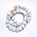 VICI KARMA BEADED BRACELET - WHITE HOWLITE Photo 4