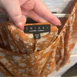 Francesca's Dresses | Francesca's Marigold Floral Godet Dress Size XL Orange Photo 4