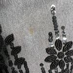 Kelly and Diane Gray Skirt Size 10 Beaded Sequin Embellished Cocktail Party Work Photo 6