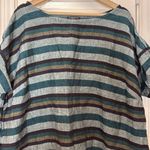 Eileen Fisher  organic linen stripe shift dress Photo 2