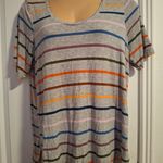 Maurice's  24/7 Sz 1X Striped Multicolor Women's Top Photo 2