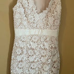 Minuet  white floral dress M Photo 0