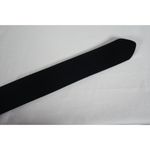 Vintage Wide Black Patent Leather Belt with Pointed Ends Retro Photo 9